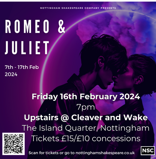 Romeo and Juliet poster Square Cleaver & Wake-133143.png